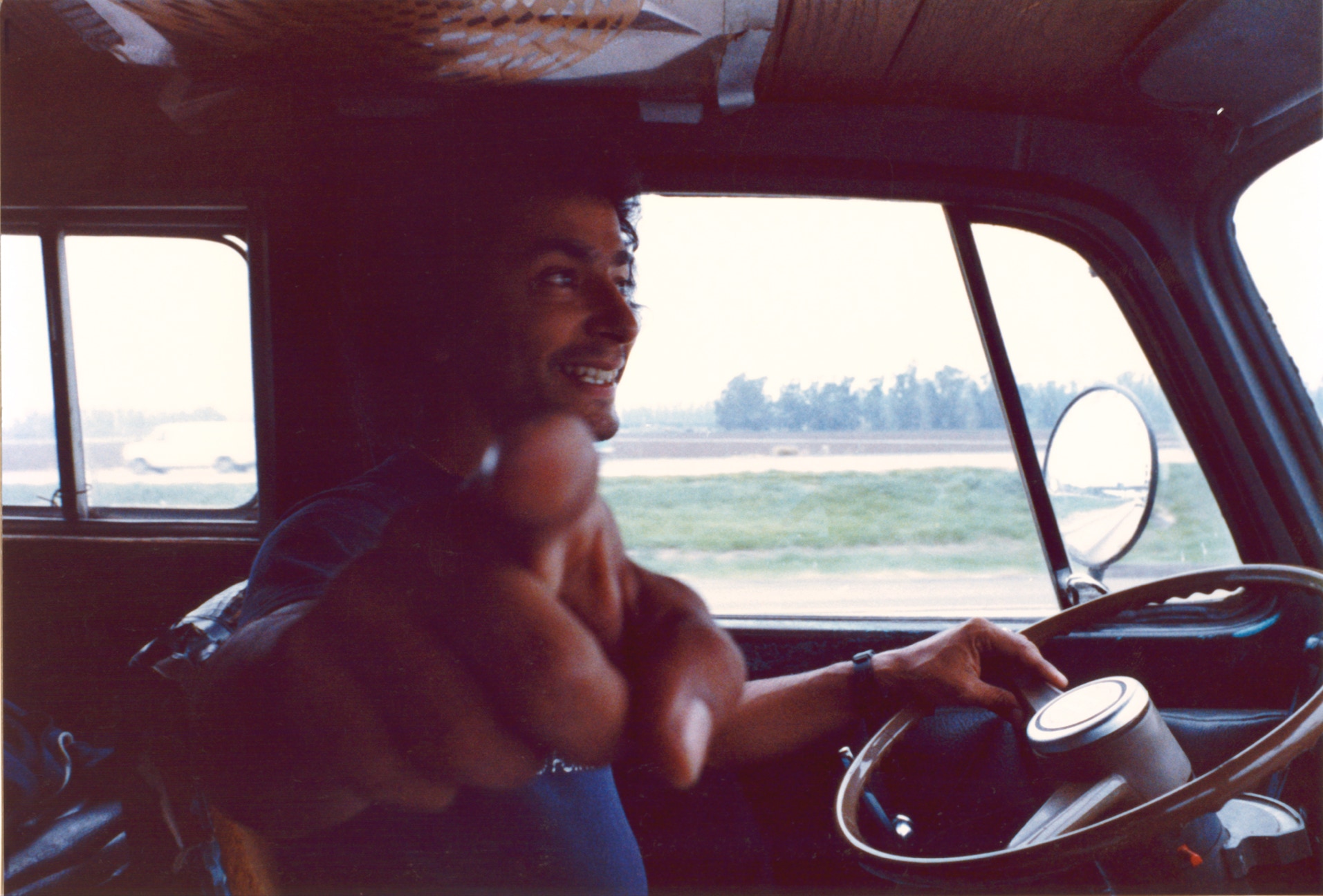 Michael North driving Old Howard