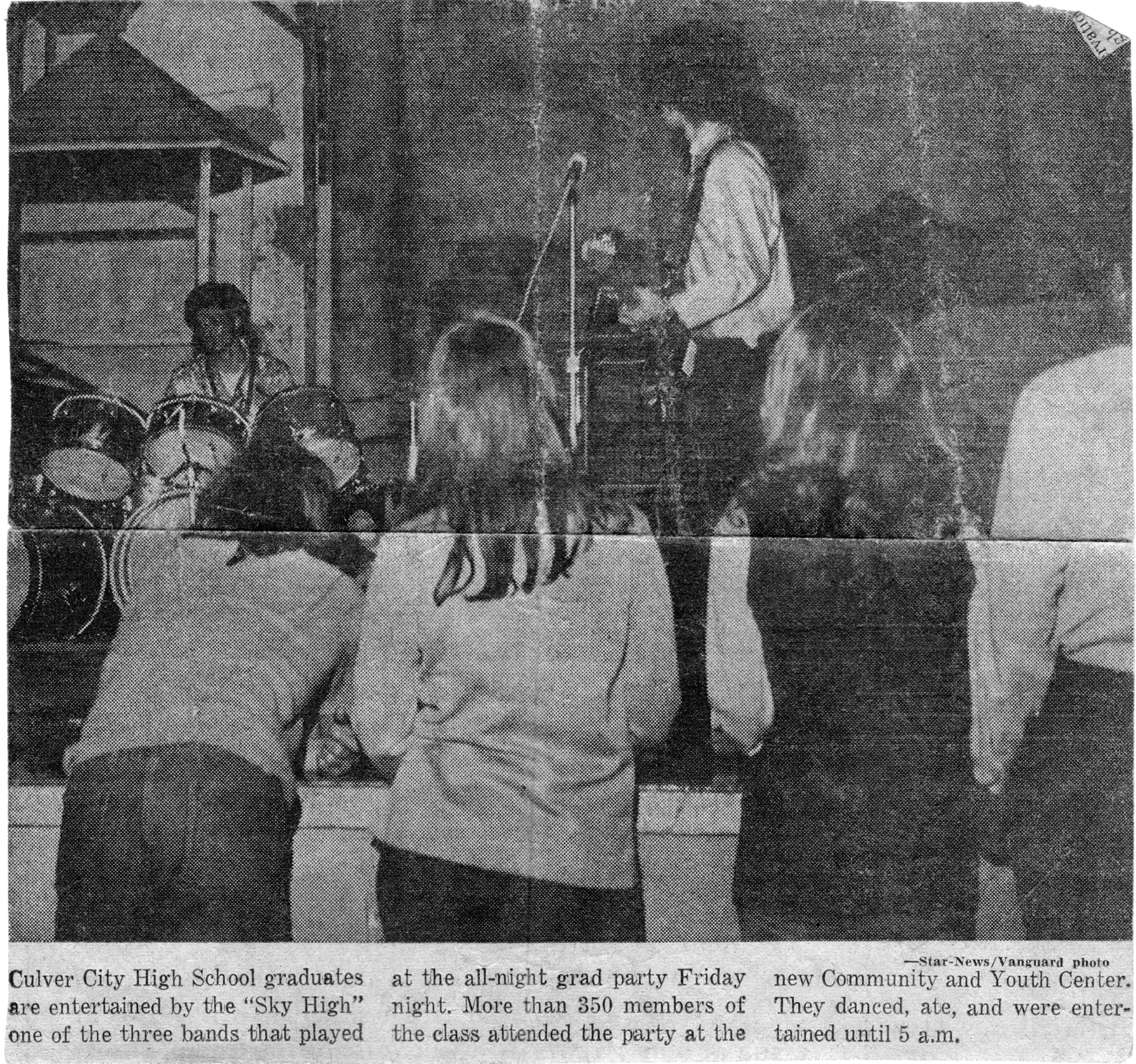 Sky High playing at a High School Dance