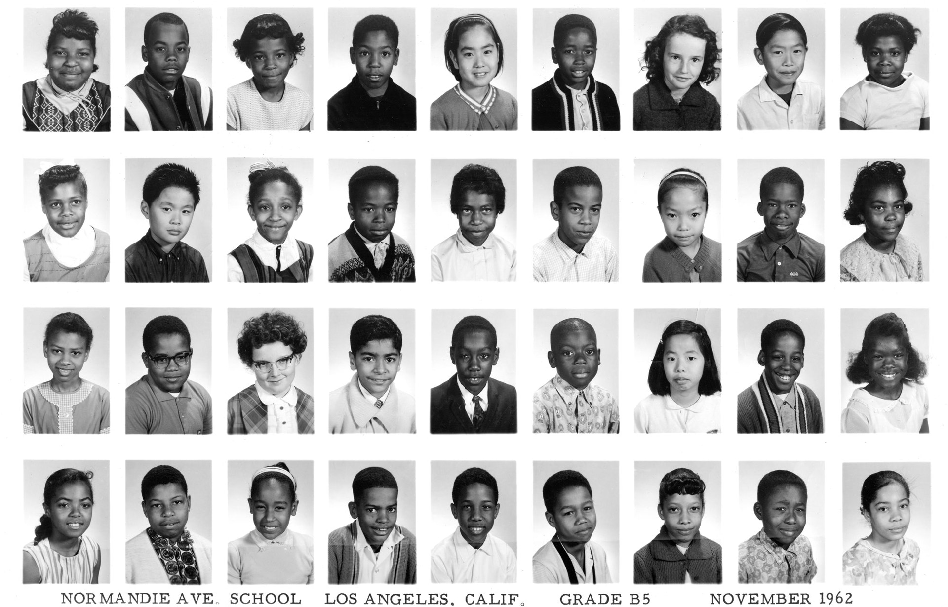 Michael North, in the fifth grade; at Normandy School